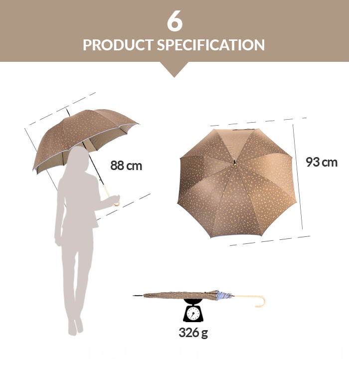 Le parapluie de Hyades de parapluie de dôme de femmes d'ouverture automatique de léopard Leopard Print Auto Open Women S Dome Umbrella Hyades Umbrella